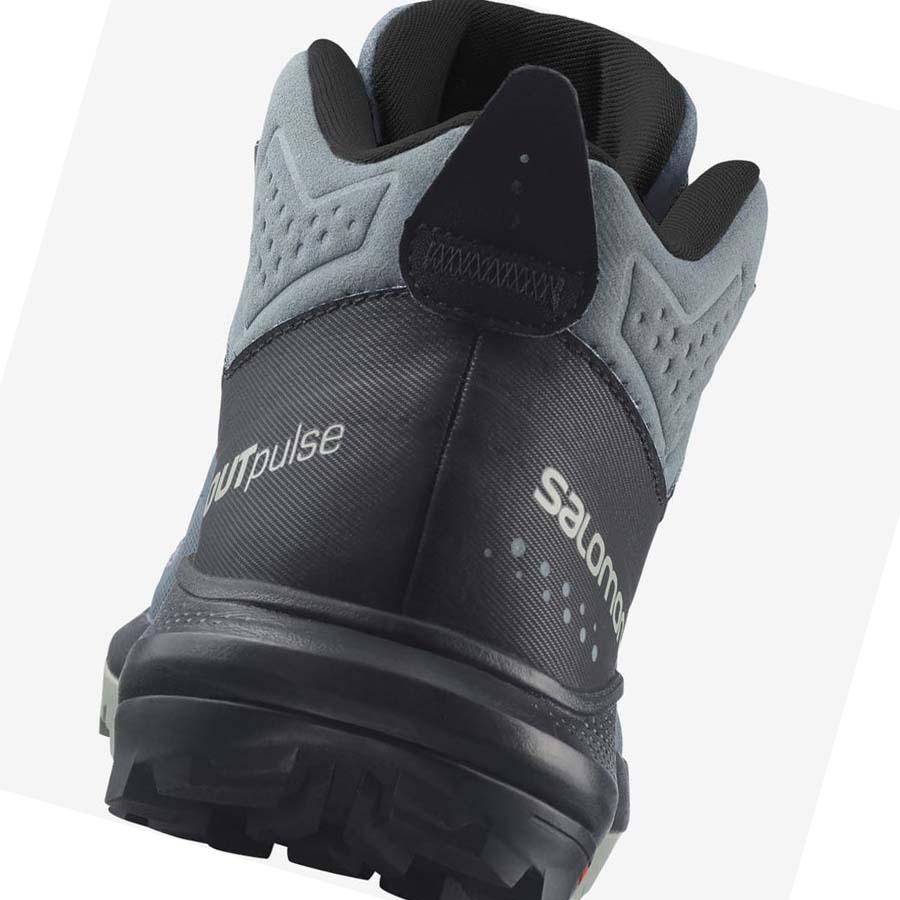 Salomon WoOUTPULSE MID GORE-TEX Túracipő Női Titán | HU 2838WNB